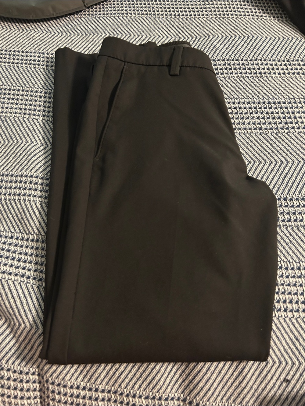Haggar Black Flat-Front Dress Shorts